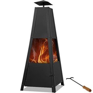 Garden Pyramid Outdoor Stove with Door