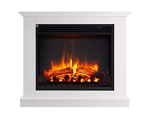 Ashbourne 32" Electric Fireplace Heater – White & More