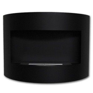 Riviera Deluxe Black Bioethanol Fireplace Design