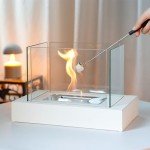 Rectangular Bio Ethanol Tabletop Fire Bowl