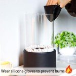 JHY DESIGN Portable Round Bio Ethanol Fireplace