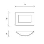 Wall-Mounted Black Ethanol Fireplace 0.5L