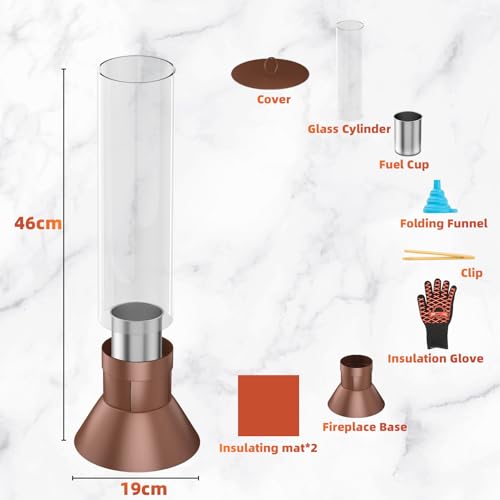 MOVEONSTEP Portable Bioethanol Tabletop Fireplace