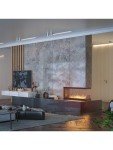 Design U1200 Three-Sided Bioethanol Fireplace