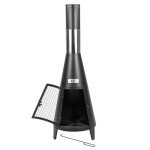 KCT Modern Chiminea - Outdoor Fire Pit Set