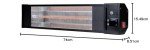 Devola 2000W Wall Mounted Electric Patio Heater