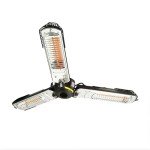 Outdoor Electric Infrared Patio Heater with 3 Panels
