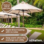 Outdoor Electric Infrared Patio Heater with 3 Panels