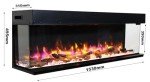 Endeavour Rosedale 60" Electric Fireplace with LED Flames