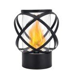 Portable Round Bioethanol Tabletop Fireplace 24cm