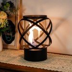 Portable Round Bioethanol Tabletop Fireplace 24cm