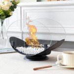 JHY DESIGN Portable Bio Ethanol Tabletop Fire Bowl