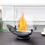 JHY DESIGN Portable Bio Ethanol Tabletop Fire Bowl