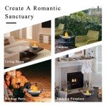 JHY DESIGN Portable Bio Ethanol Tabletop Fire Bowl