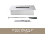 Large Stainless Steel Bio Ethanol Burner, 3 Liters