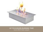Large Stainless Steel Bio Ethanol Burner, 3 Liters