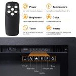 Wall-Mounted Electric Fireplace with Remote Control 152cm