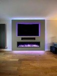 Wärme 72" Slim Frame Electric Fireplace with Multi Flame