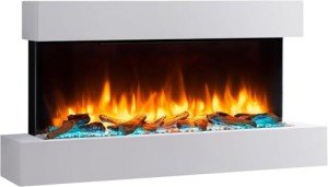 Runswick Wall Mounted Electric Fireplace with Remote