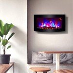 TruFlame Wall-Mounted Electric Fireplace with Logs