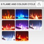 FlameKo Leura 50" Wall-Mounted Electric Fireplace