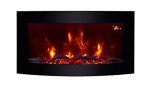TruFlame Wall-Mounted Electric Fireplace with Logs