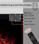 M.C.Haus 32" Wall-Mounted Electric Fireplace
