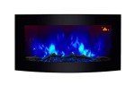 TruFlame Wall-Mounted Electric Fireplace with Logs