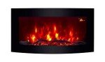 TruFlame Wall-Mounted Electric Fireplace with Logs