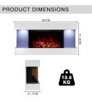 M.C.Haus 32" Wall-Mounted Electric Fireplace