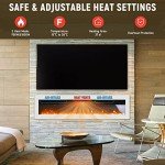 INMOZATA 102cm Wall Mounted Electric Fireplace