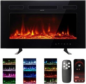 M.C.Haus Ultra-Thin Low Noise Electric Fireplace