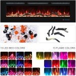 122cm Electric Fireplace Insert with Remote & Touchscreen