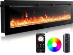 Silonn 50" Electric Fireplace with Remote & App
