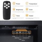 INMOZATA 73" Electric Wall Fireplace with Remote