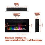 M.C.Haus Ultra-Thin Low Noise Electric Fireplace