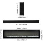 INMOZATA 73" Electric Wall Fireplace with Remote