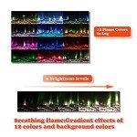 M.C.Haus Ultra-Thin Low Noise Electric Fireplace