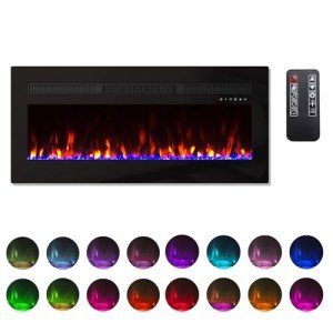 Panana 40-60" Electric Recessed LED Fireplace