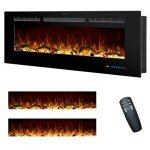 RODALFLAME 48" Electric Fireplace Insert with Remote