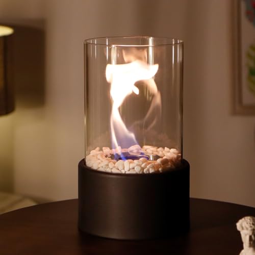 JHY DESIGN Portable Round Bio Ethanol Fireplace