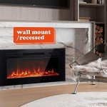 M.C.Haus Ultra-Thin Low Noise Electric Fireplace