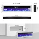 WarmieHomy 3-in-1 Electric Fireplace with Remote Control