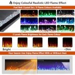 WarmieHomy 3-in-1 Electric Fireplace with Remote Control
