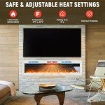 WarmieHomy 3-in-1 Electric Fireplace with Remote Control