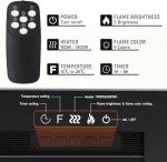 WarmieHomy 3-in-1 Electric Fireplace with Remote Control