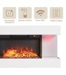 MachenFlame 32" Wall-Mounted Electric Fireplace with WiFi