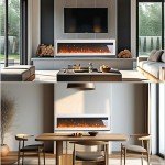 WarmieHomy 3-in-1 Electric Fireplace with Remote Control