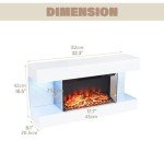 MachenFlame 32" Wall-Mounted Electric Fireplace with WiFi