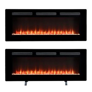 Dimplex Sierra Optiflame Wall Mount Electric Fireplace